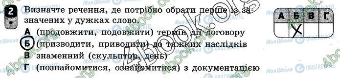 ГДЗ Українська мова 10 клас сторінка Вар.1 (2)